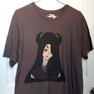 Grey cute demon girl